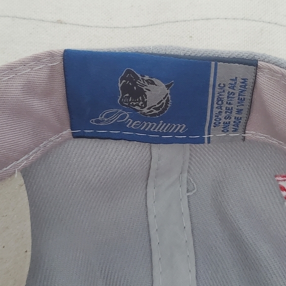 NEW Premium Mens Houston Snapback Hat Flat Bill Cap Red Gray Unual Pattern - Picture 9 of 9